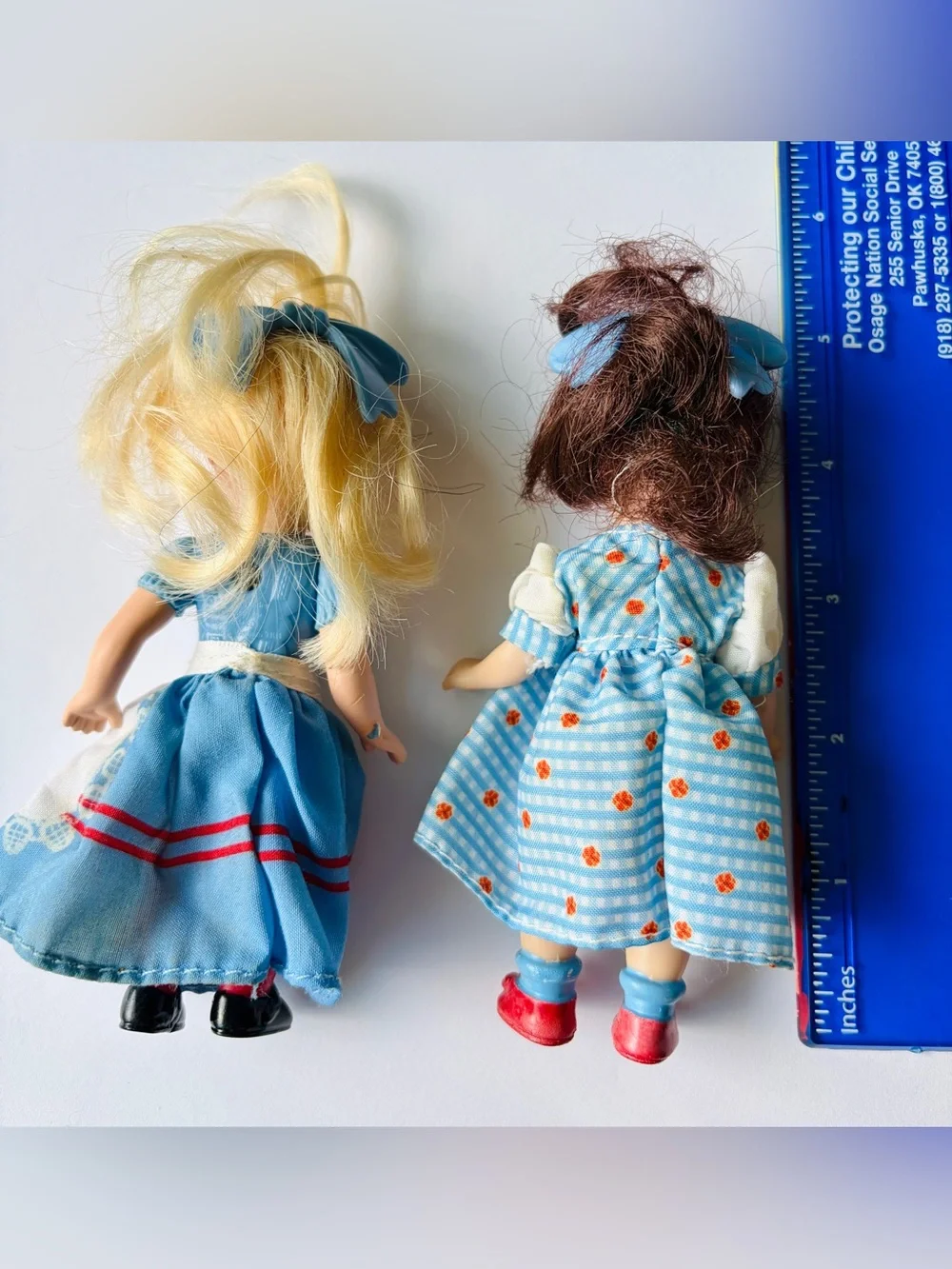 2 Messy little Madame Alexander dolls Alice in Wonderland, Dorothy Wizard of Oz